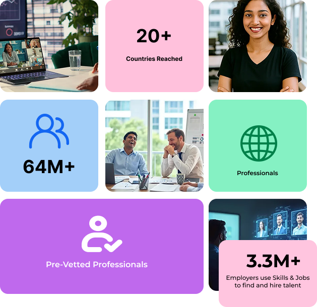 Skills & Jobs stats collage